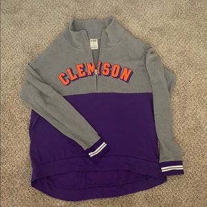 Clemson PINK by victorias secret pullover